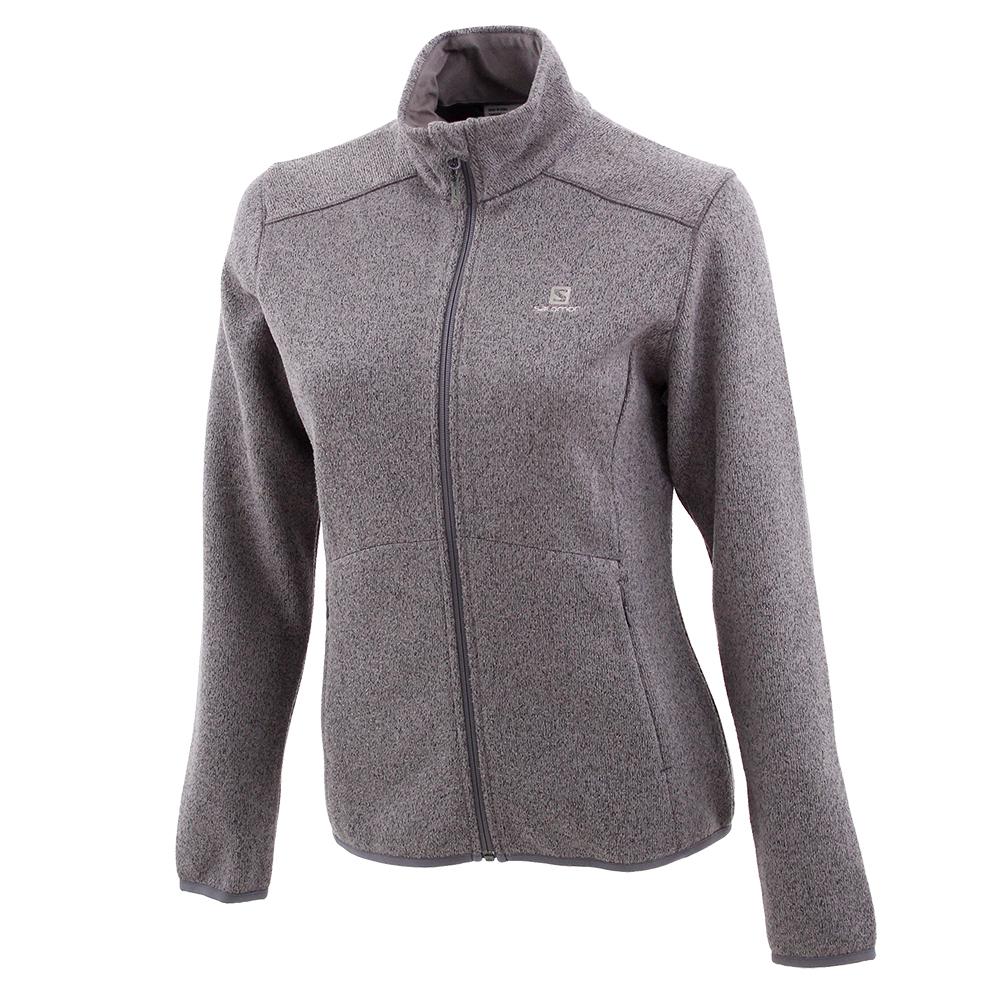 Chaquetas Salomon Mujer Gris - Salomon Argentina BISTRA FZ W,702184-QVR